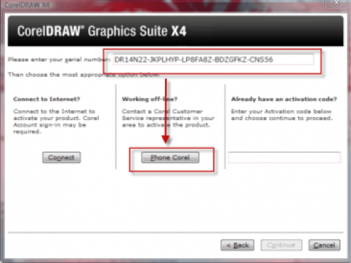 Activation Code CorelDRAW Graphics Suite X7